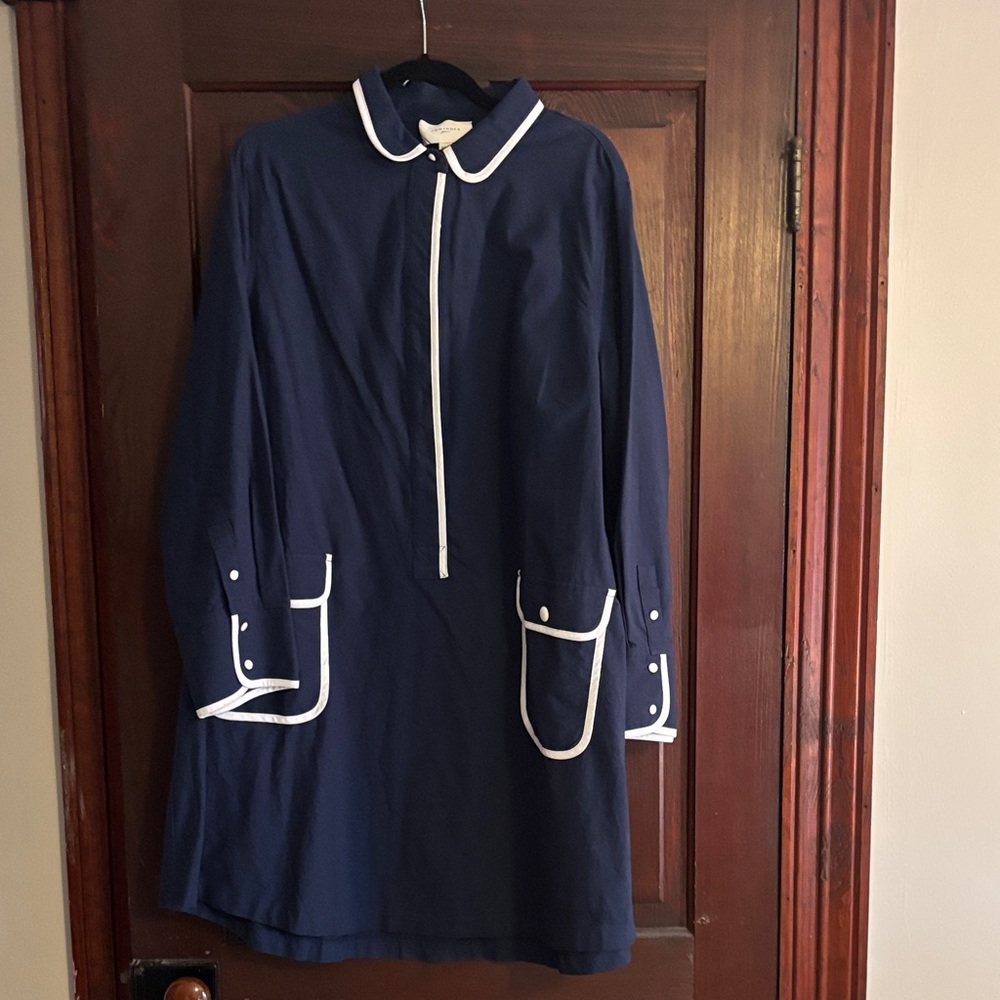 Tuckernuck Pomander Place Navy Dress with White Accents